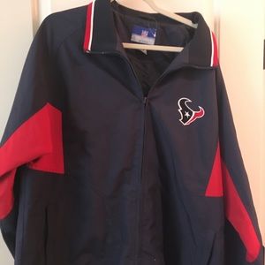Navy Texans Zip up Jacket